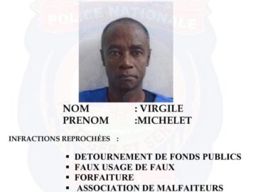 Avis de recherche contre Me Michelet VIRGILE déjà en prison: une énième maladresse de la PNH !