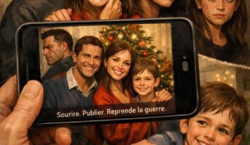 SOURIRES EN LOCATION, LA PHOTO DU MENSONGE FAMILIAL : ÉDITION DE NOÈL.